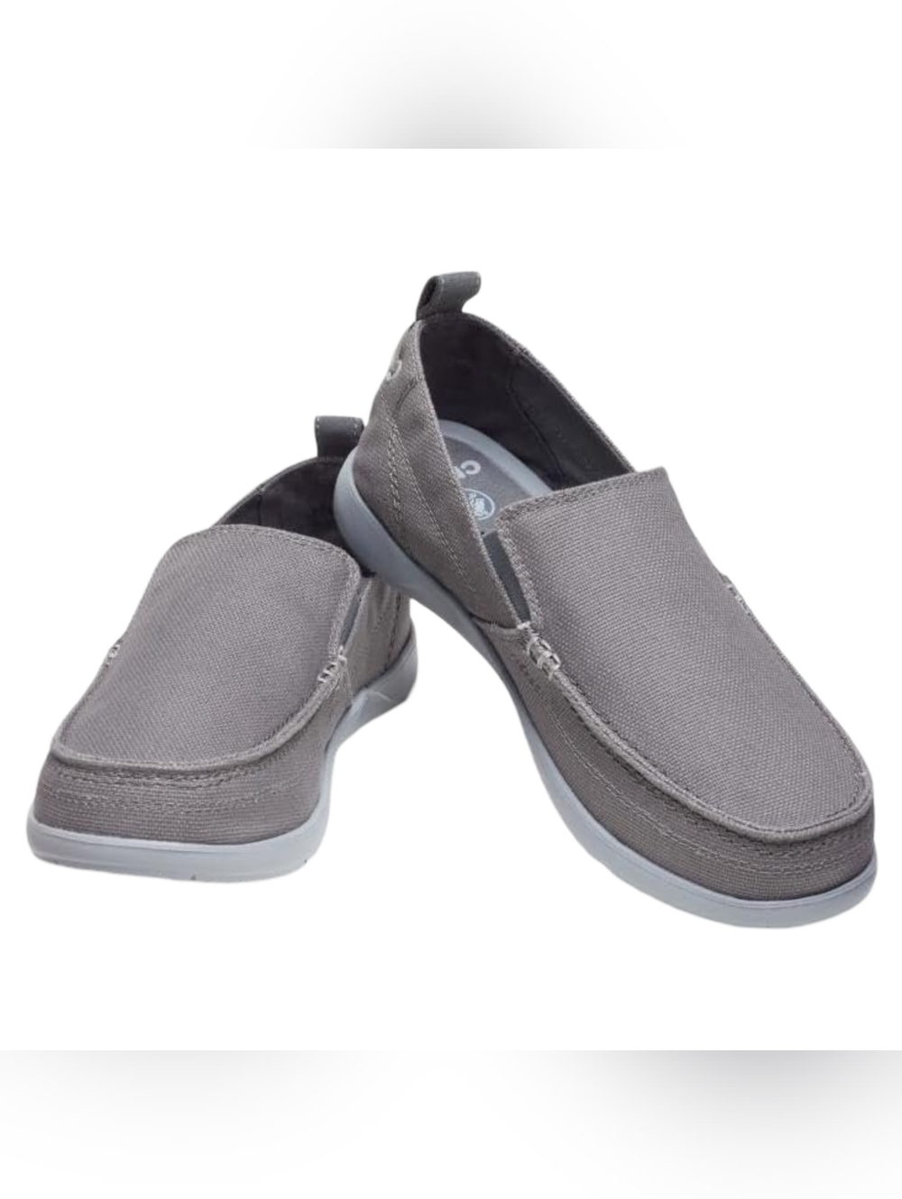 Crocs Walu Slip On Loafers Slate Grey• Like new• Men's Size 10